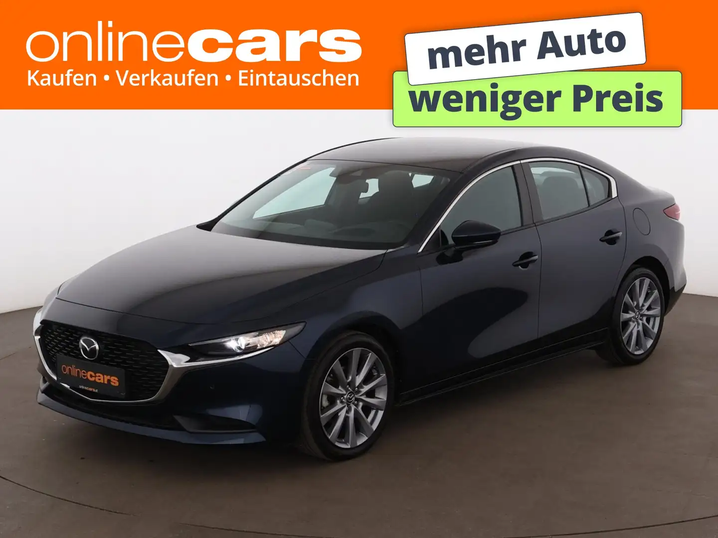 Mazda 3 Sedan e-Skyactiv G122 XENON 60-CAM HEAD-UP NAV Blau - 1