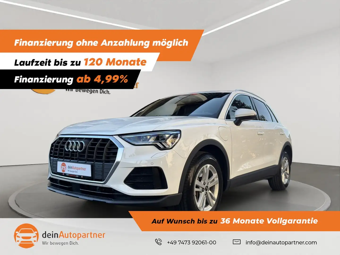 Audi Q3 45 TFSI e S Line NAVI/LED/LEDER/ACC/LANE/RFK/VIRTU Weiß - 1