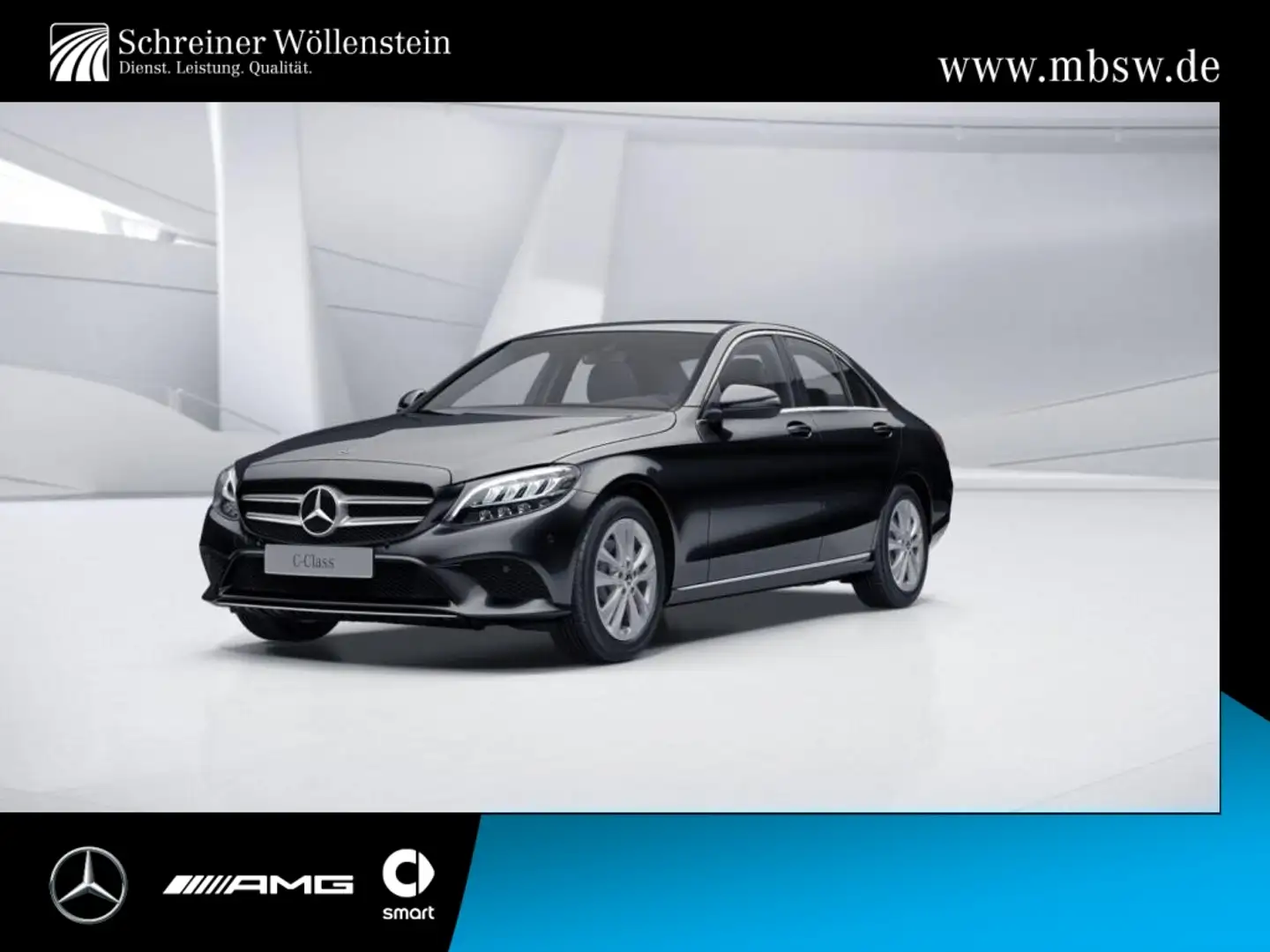 Mercedes-Benz C 220 d 4M *Avantgarde*RKam*PDC*LED*Ambi*Comand* Noir - 1