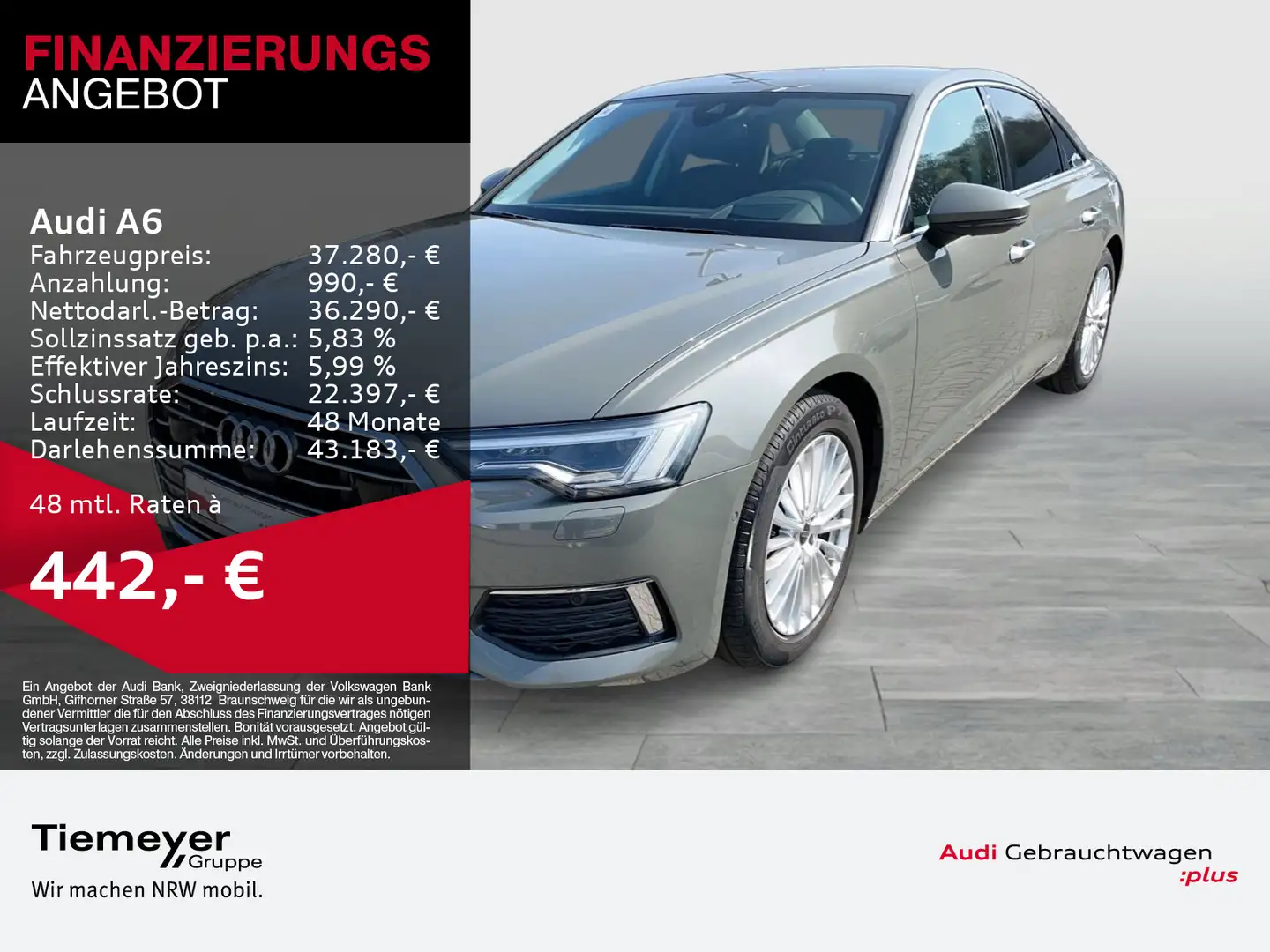 Audi A6 50 TFSIe Q HuD TV MATRIX NACHTSICHT Grigio - 1