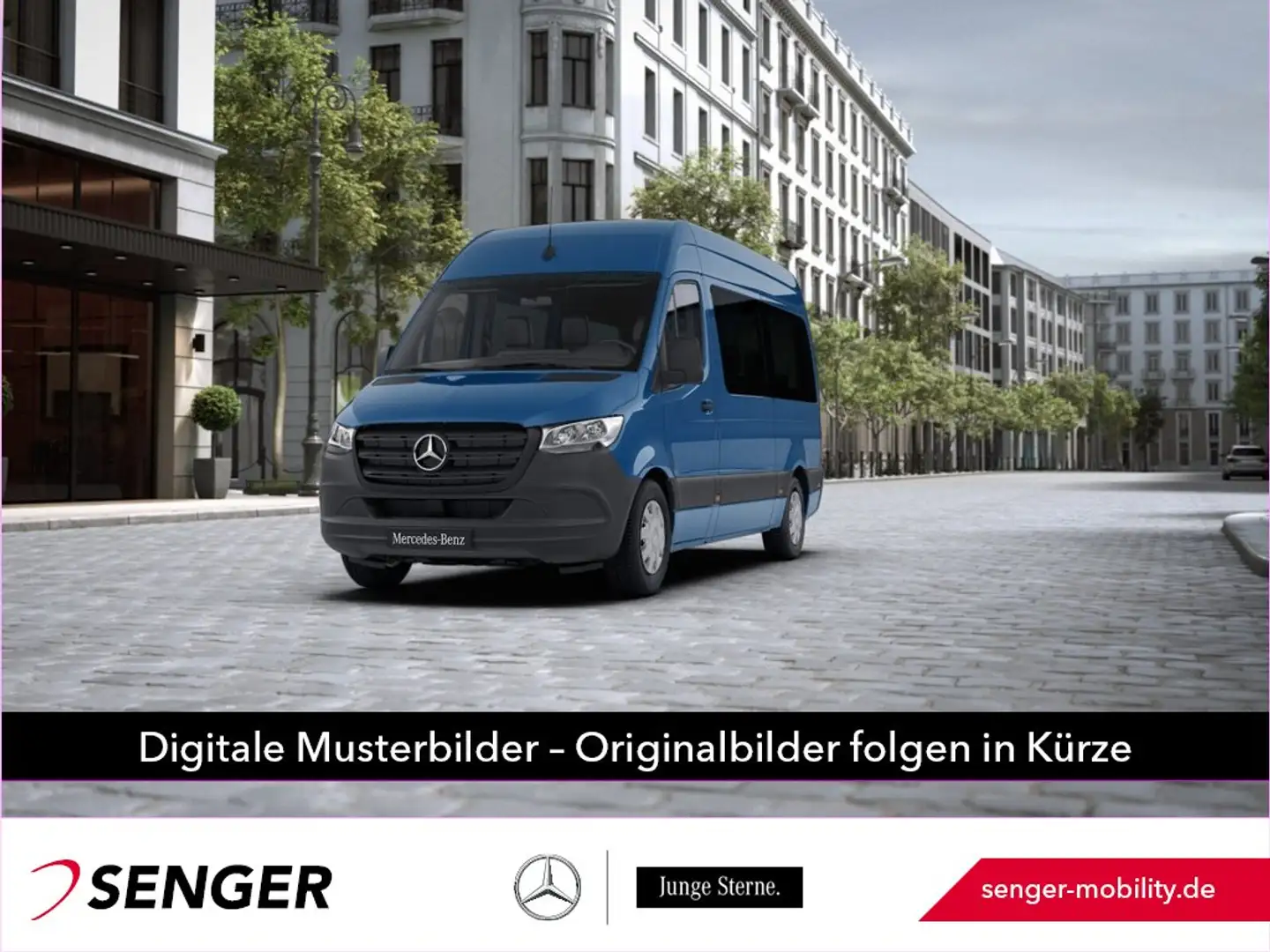 Mercedes-Benz Sprinter 214 CDI Tourer L2H2 MBUX Klima 9-Sitzer Blau - 1