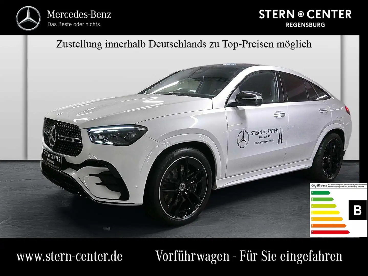 Mercedes-Benz GLE 350 de 4M Coupé+AMG+AHK+DISTRONIC+PANO+NIGHT Белый - 1