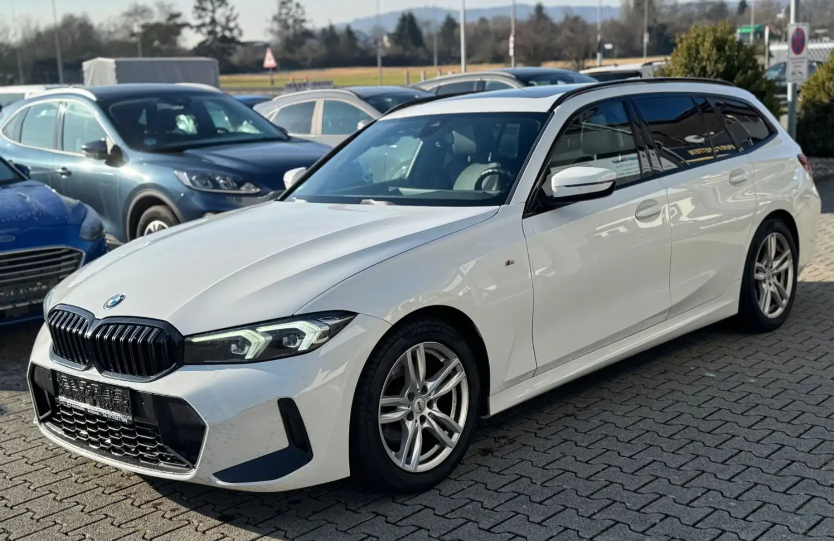 BMW 320 3 Touring 320 d M Sport*Curved*Neues Modell* Blanc - 1