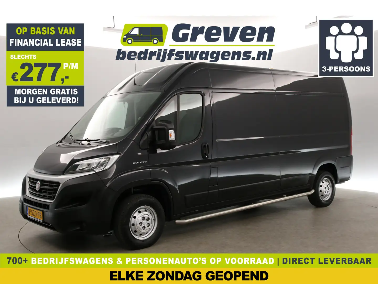 Fiat Ducato 33 2.3 MultiJet L3H2 Airco Camera Cruise Navigatie Zwart - 1