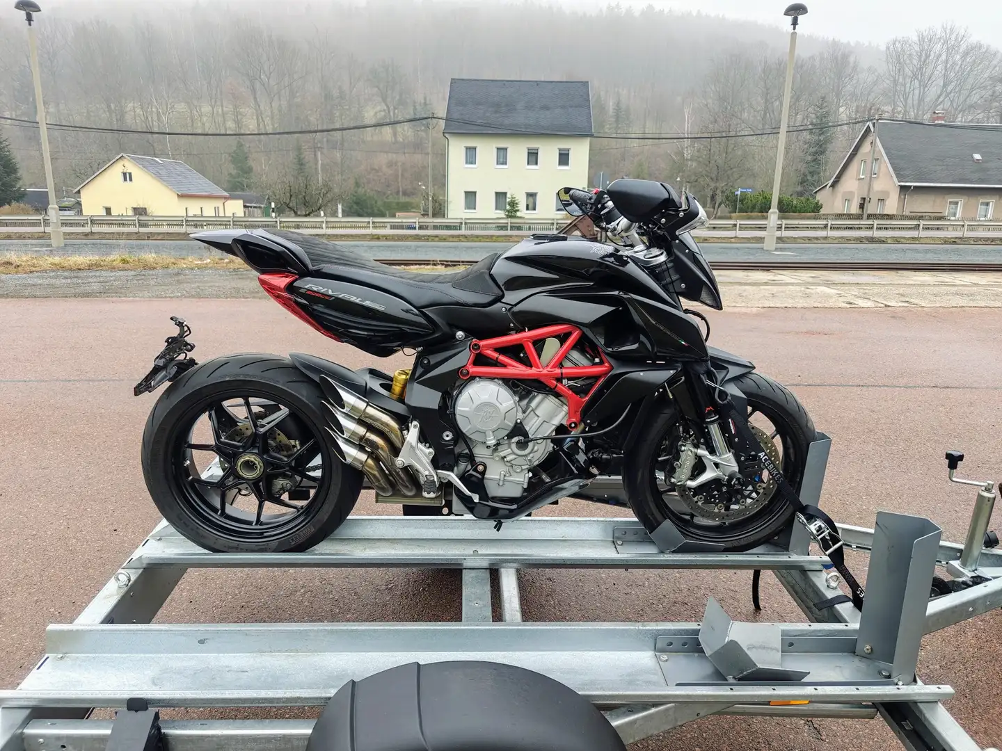 MV Agusta Rivale 800 ABS, QD Auspuff, Service neu, Scheckheftgepflegt Negru - 1