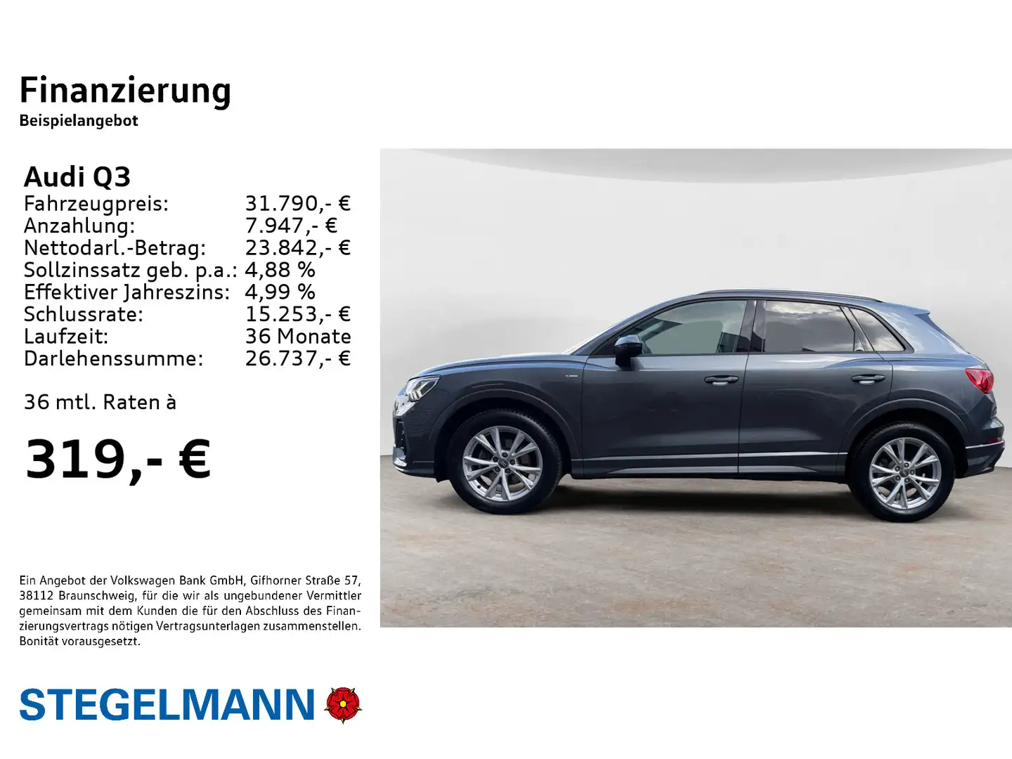 Audi Q3 35 TFSI S-tronic S-Line *LED*Navi*Virtual* Gris - 2