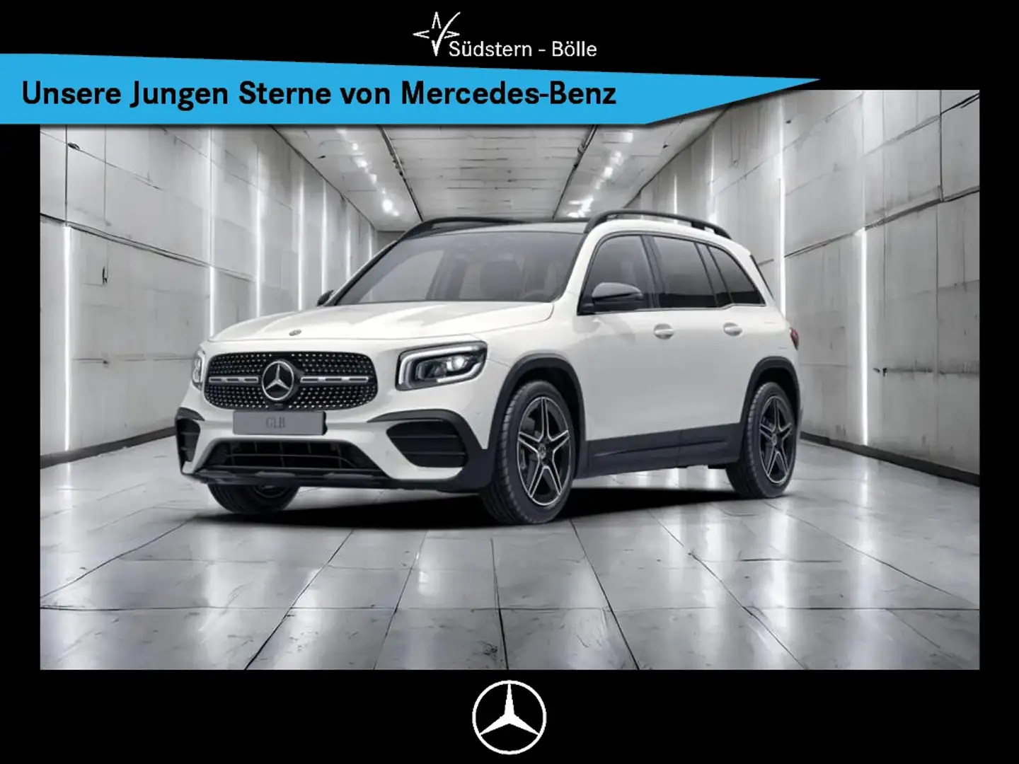 Mercedes-Benz GLB 220 d 4M AMG+NIGHT+PANO+AHK+DISTRONIC Weiß - 1