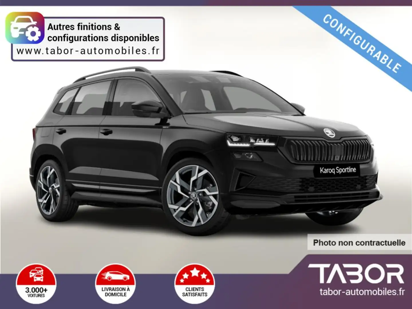 Skoda Karoq DSG Sportl Matrix GPS 360° Canton Gris - 1
