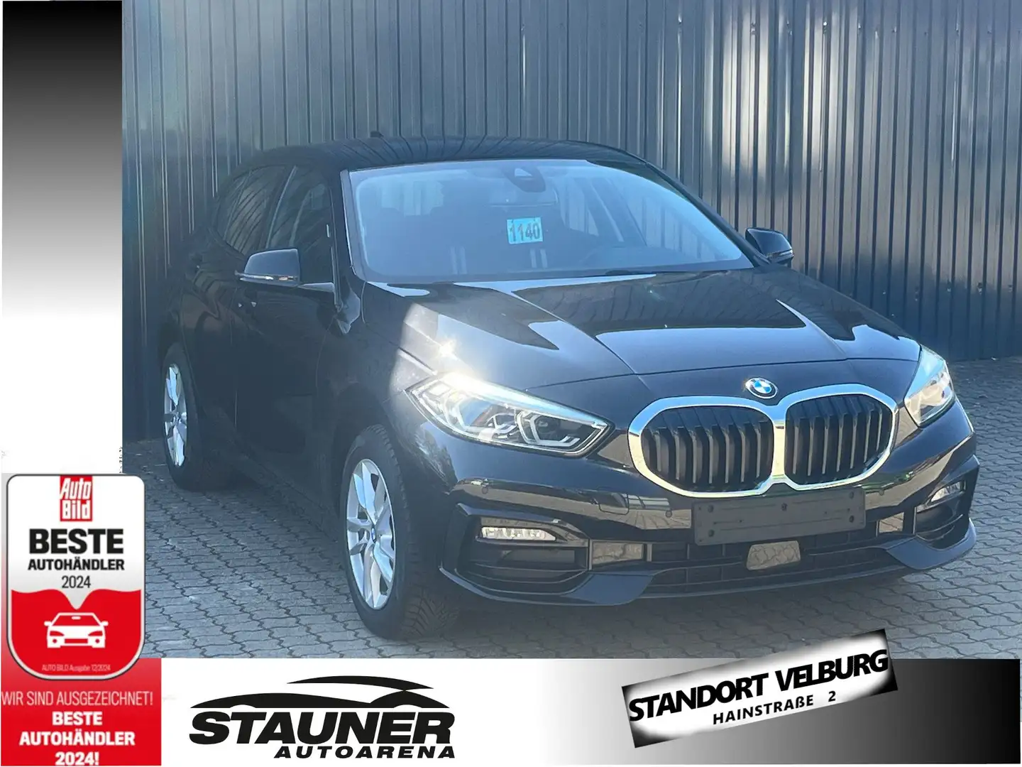BMW 118 i Aut. Sport Line /Lenkradheiz/HiFi/Fernlichtassis Noir - 1