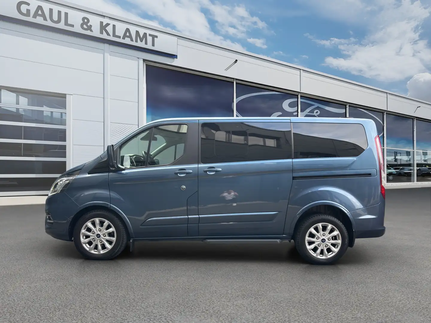 Ford Tourneo Custom Tourneo Custom 2.0 TDi 320 L1 Titanium Bleu - 2
