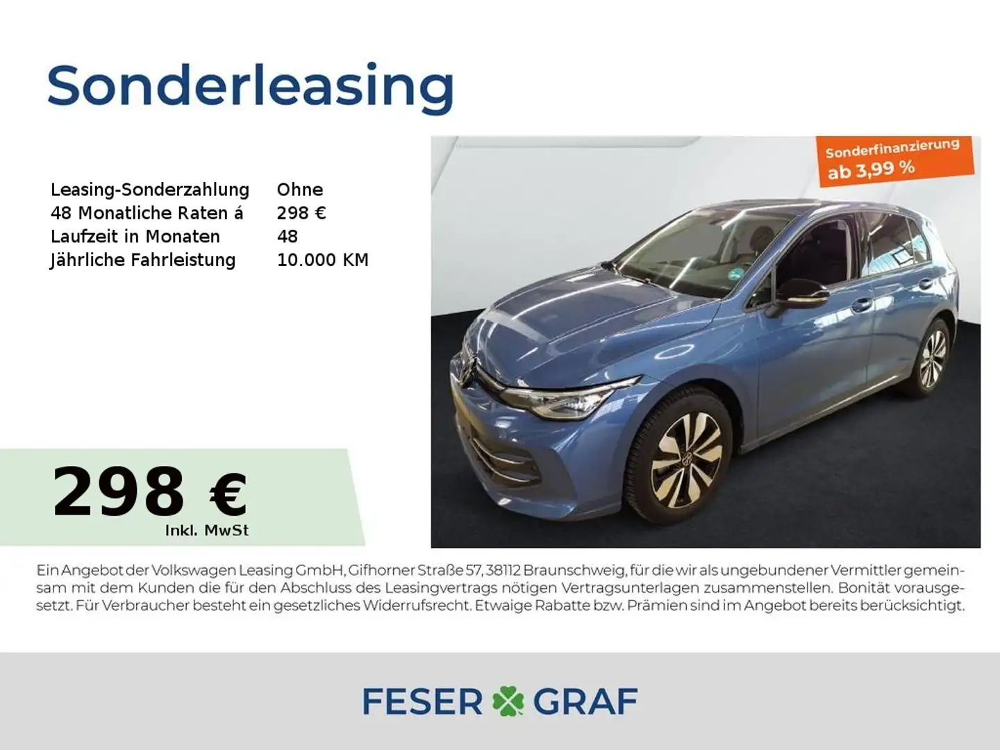 Volkswagen Golf 8 Goal 2.0 TDI DSG Navi AHK Kamera LED SiHz Blau - 1