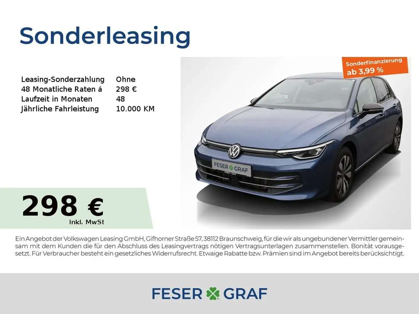 Volkswagen Golf 8 Goal 2.0 TDI DSG Navi AHK Kamera LED SiHz Blau - 1