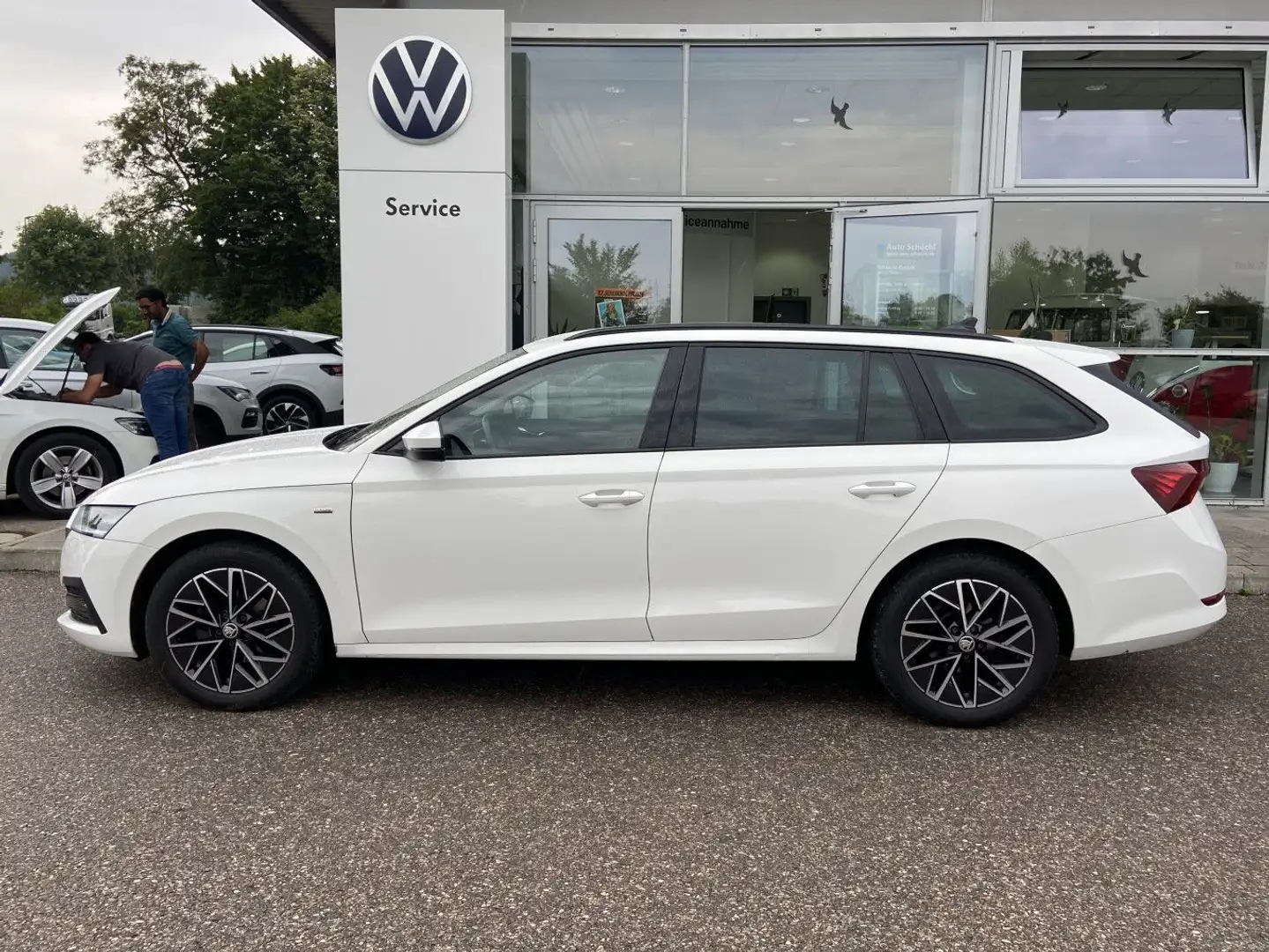 Skoda Octavia Combi 2.0 TDI DSG Clever AHK+17"+NAVI-CO Weiß - 2