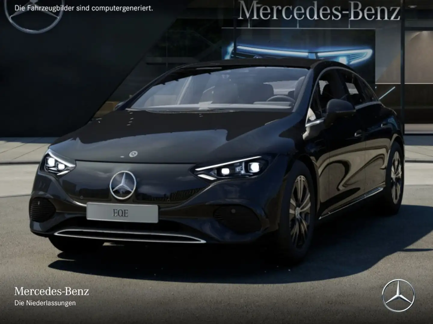 Mercedes-Benz EQE 300 Fahrass 360° Burmester Distr. Spurhalt-Ass Schwarz - 2