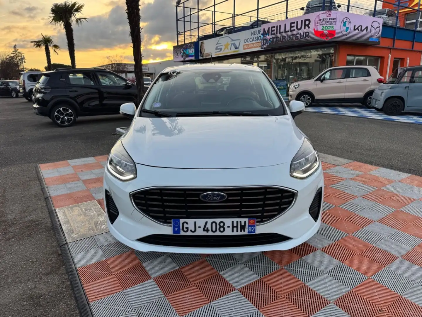Ford Fiesta 1.0 95 BV6 FLEXFUEL ETHANOL TITANIUM 1° main Wit - 1