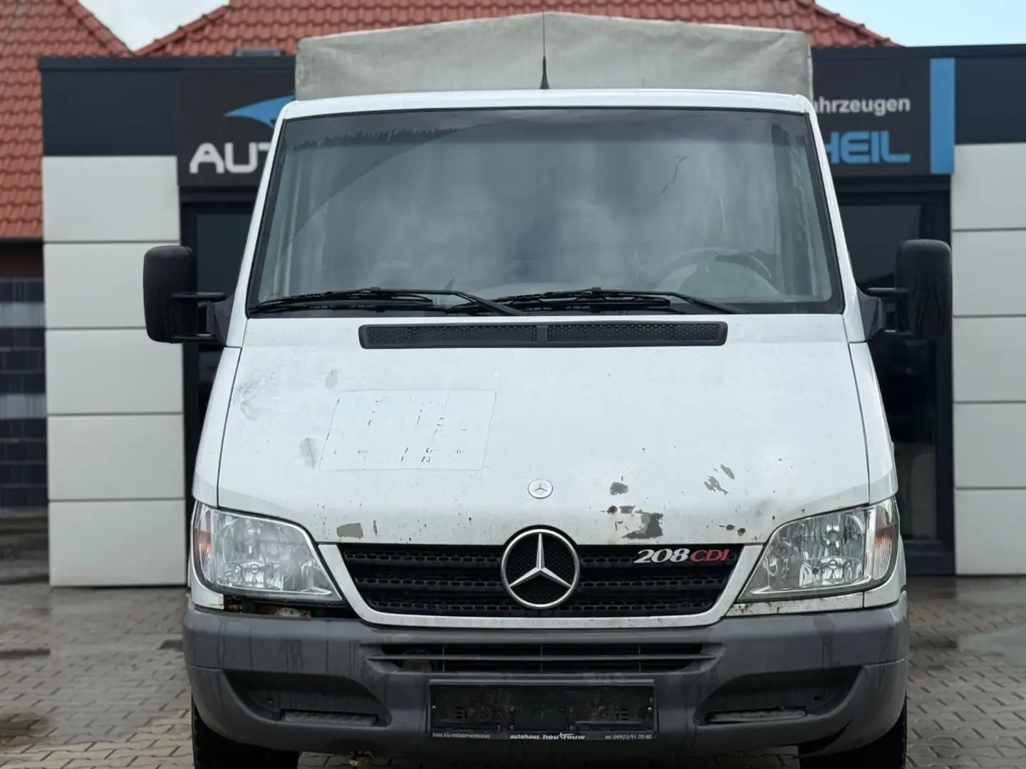Mercedes-Benz Sprinter Pritsche Doka 208 CDI-7-Sitzer Weiß - 2