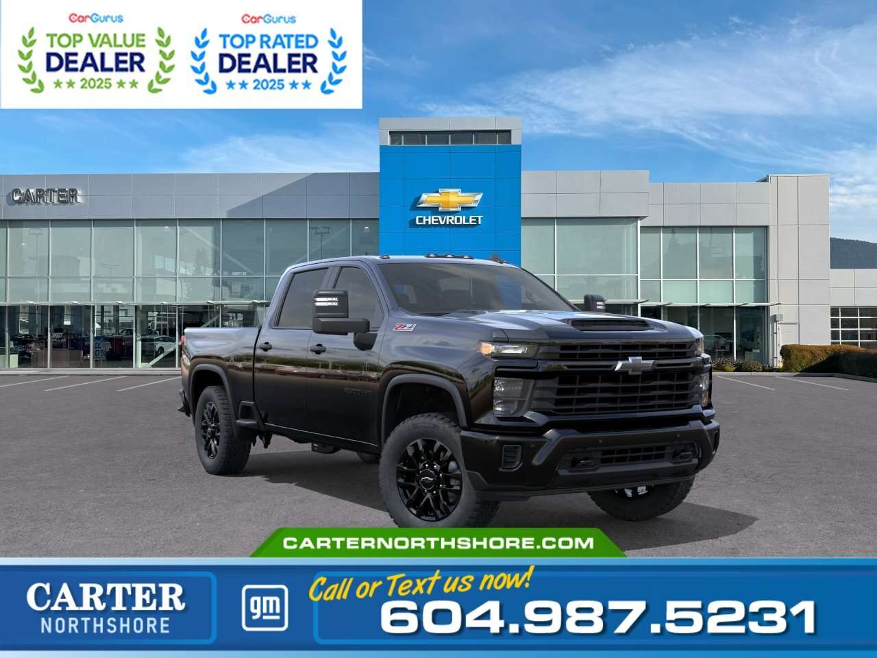 Black 2026 Chevrolet Silverado 2500HD Pickup Truck Four-Wheel Drive Automatic
