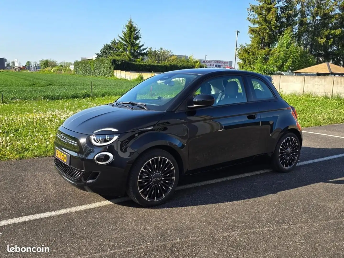 Fiat 500 118ch 42KWH ICONE PLUS-TOIT PANORAMIQUE Noir - 1
