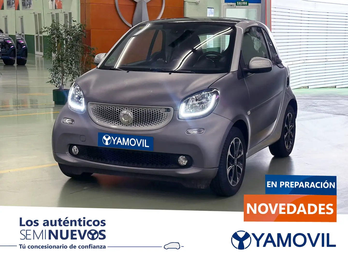smart forTwo Coupé 66 Passion Aut. Plateado - 1