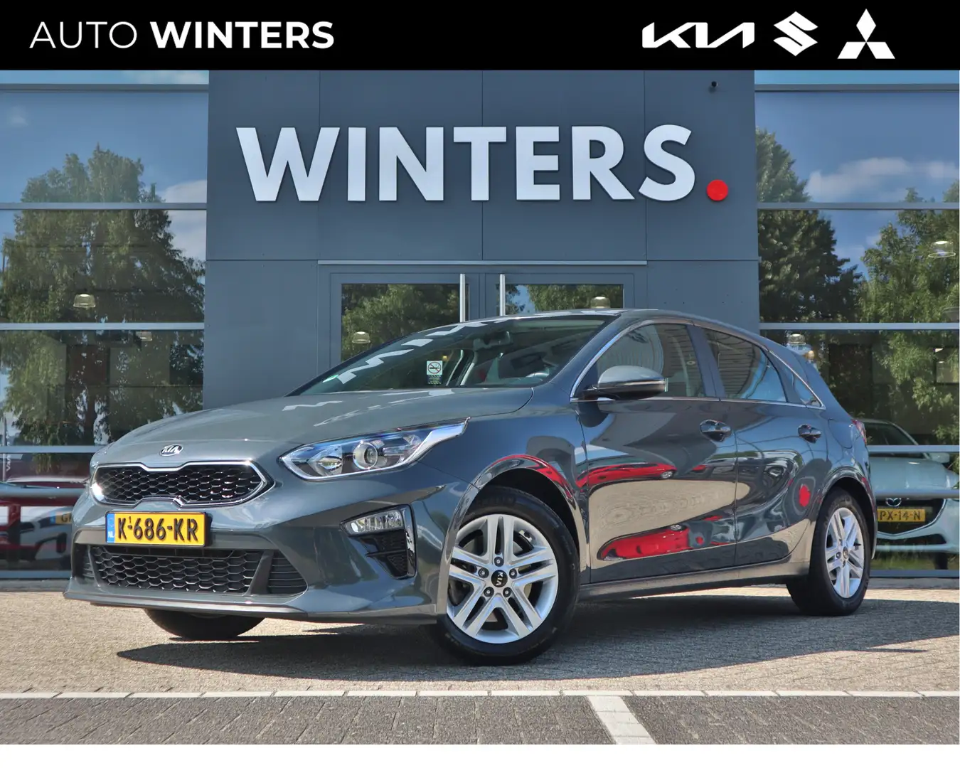 Kia Ceed / cee'd 1.0 T-GDi DynamicLine | Navigatie | Camera | ECC-A Grijs - 1