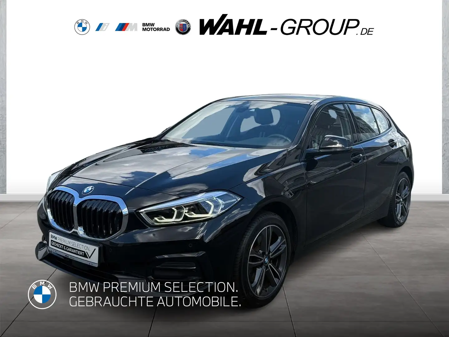 BMW 118 i Sport Line Navi LED SHZ PDC ActiveGuard+ Schwarz - 1