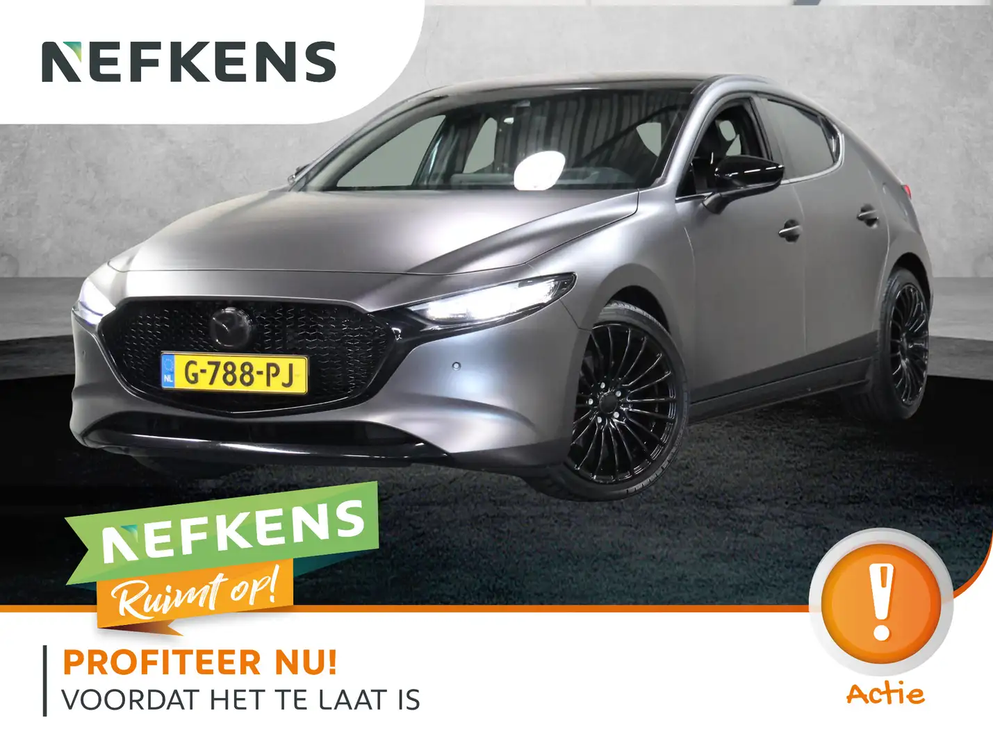 Mazda 3 2.0 e-SkyActiv-X M Hybrid 180PK Luxury | UNIEK! | Gris - 1
