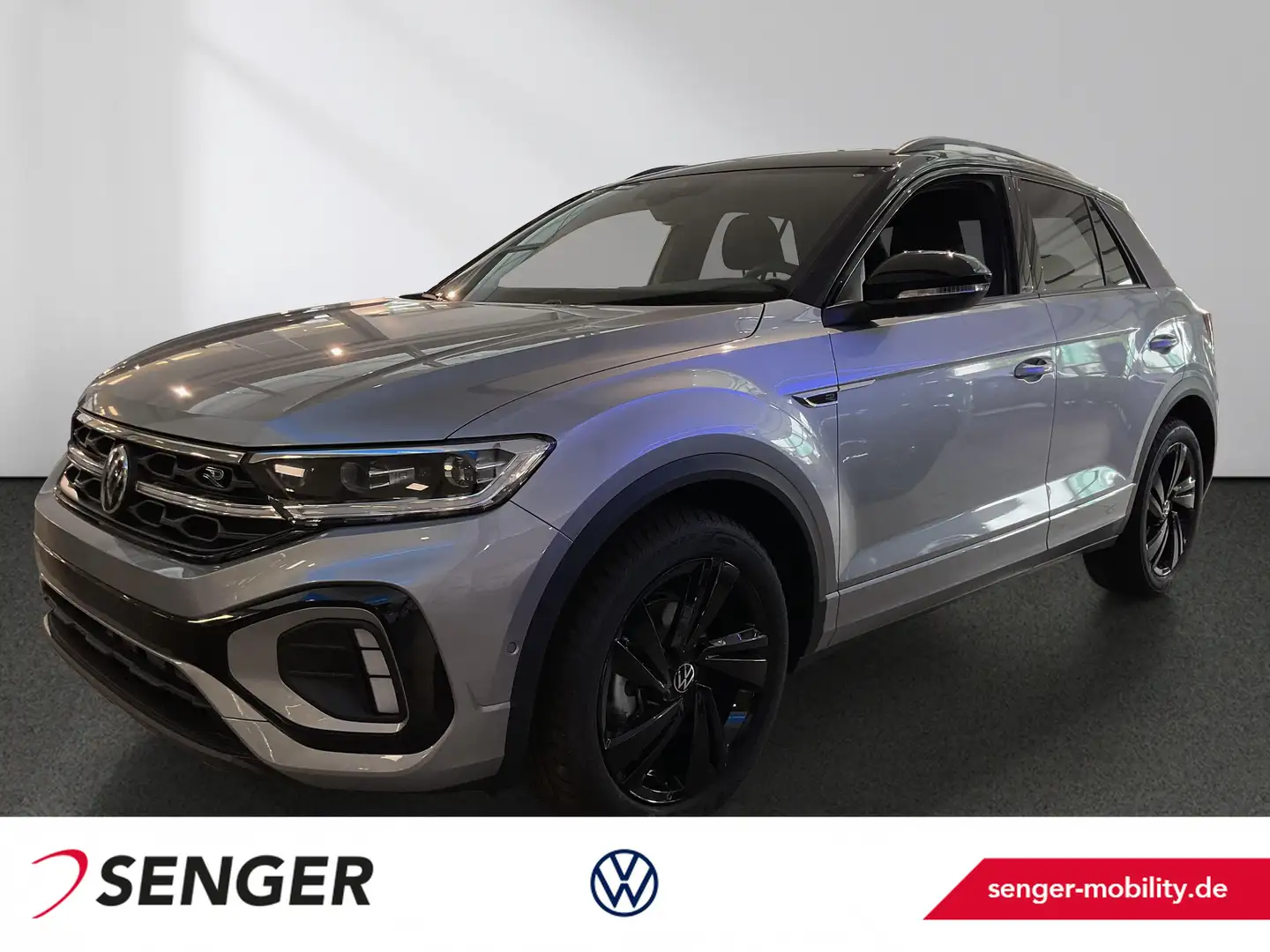 Volkswagen T-Roc 1.5 TSI R-Line DSG AHK MATRIX NAVI Silber - 1