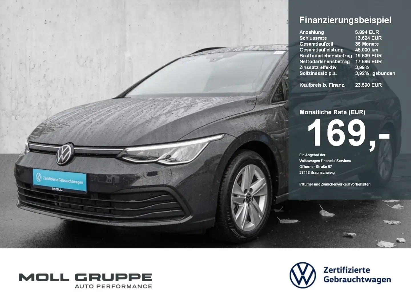 Volkswagen Golf Variant Life 1.5 TSI 2xKLIMA ACC KLIMAA. LM Grigio - 1