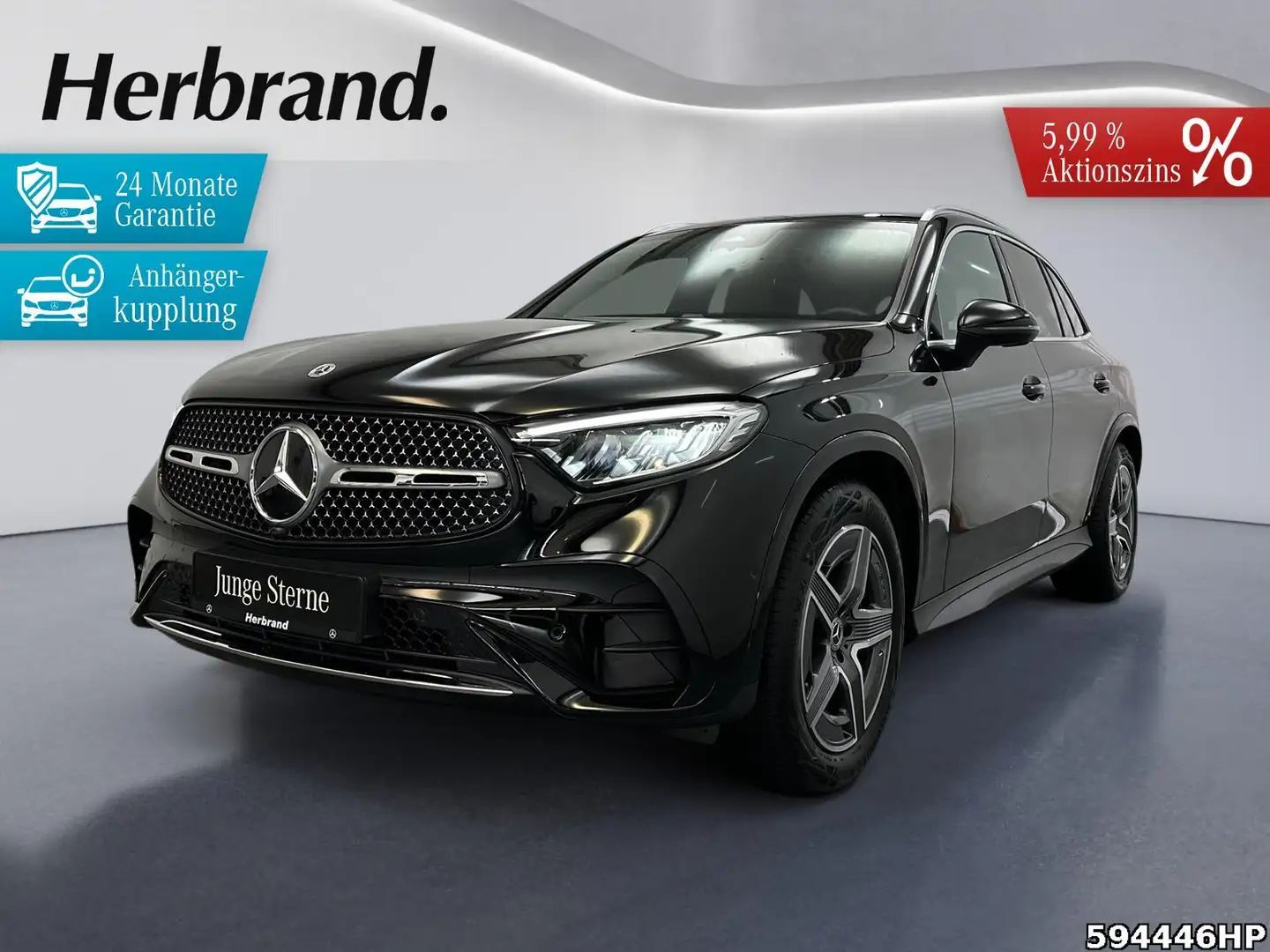 Mercedes-Benz GLC 300 d 4M AMG Ambiente Pano AHK KEYLESS Schwarz - 1