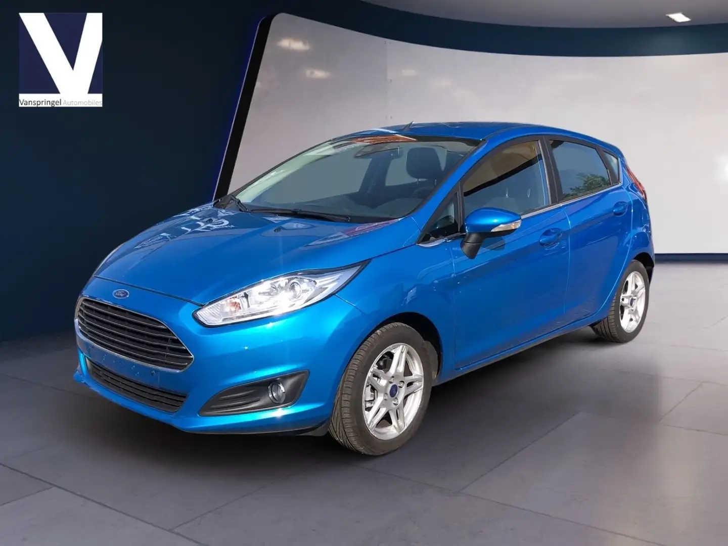 Ford Fiesta EcoBoost Titanium Start-Stop Bleu - 1