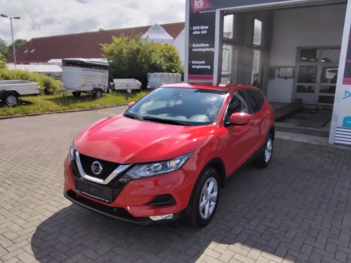 Nissan Qashqai Acenta 140 PS/ RFA/ 1.Hand/Service lückenlos Rot - 1