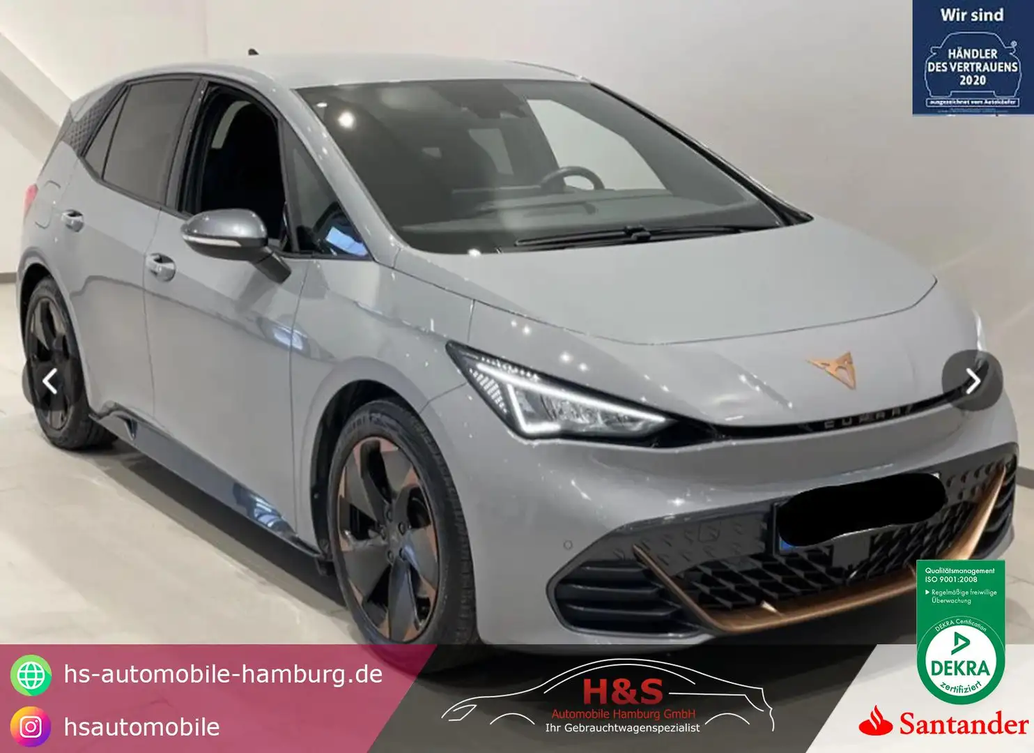 CUPRA Born 150 kW CUPRA*KAMERA*ACC*KEYLESS*Pilot-Paket M Grau - 1