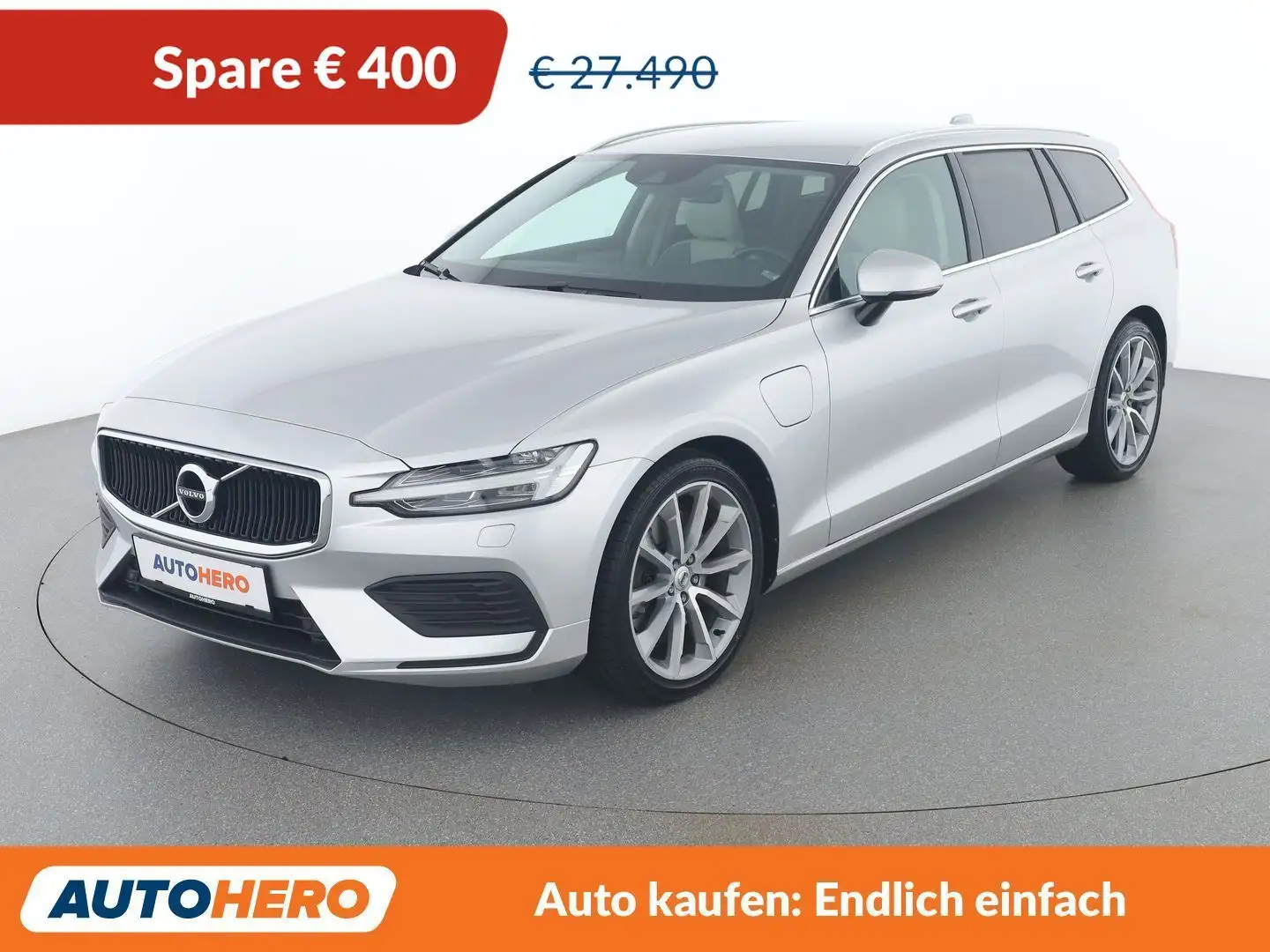 Volvo V60 2.0 T6 Plug-in Hybrid Momentum Pro AWD Silber - 1