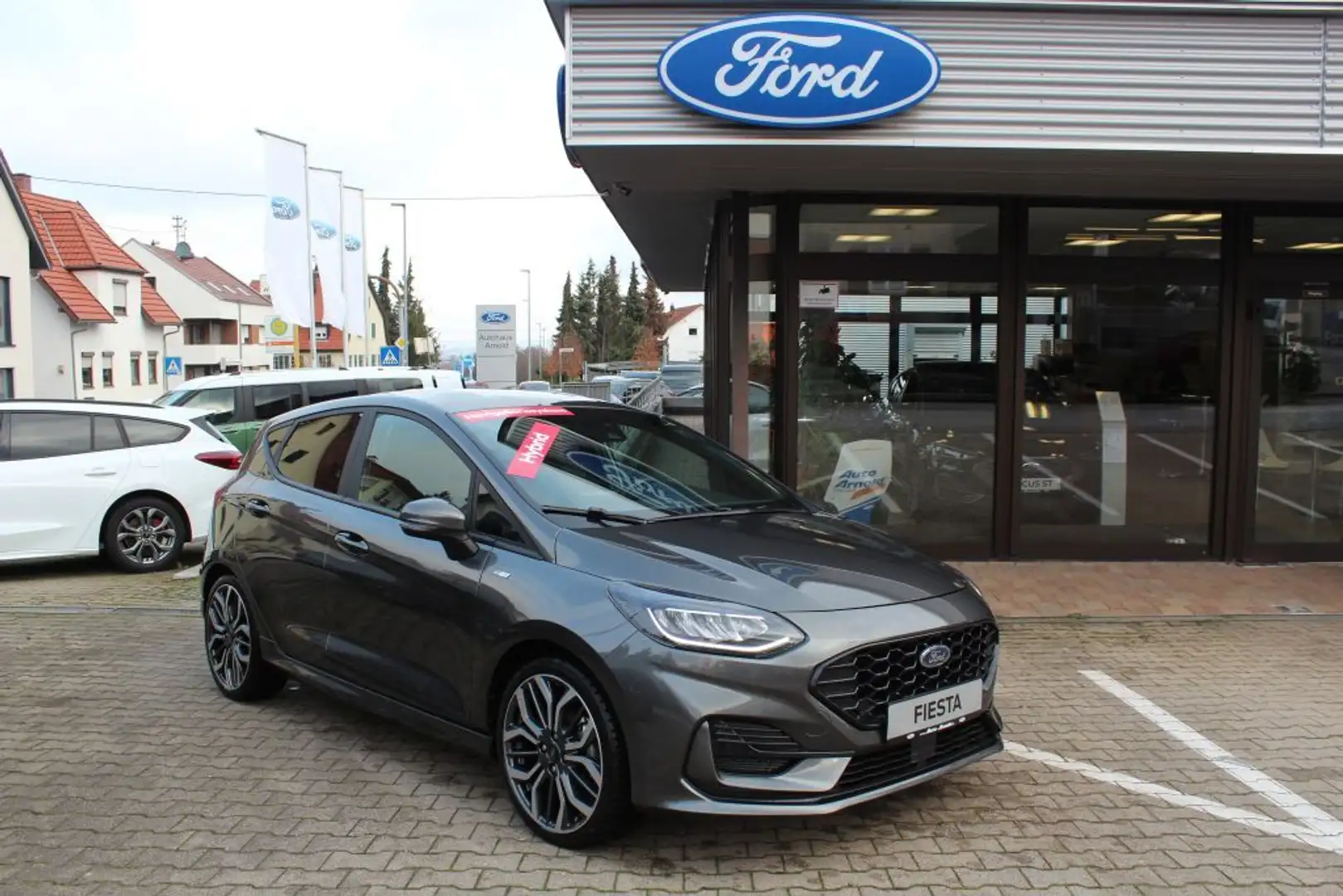 Ford Fiesta 1.0 EcoBoost Hybrid S&S ST-LINE X Gris - 1
