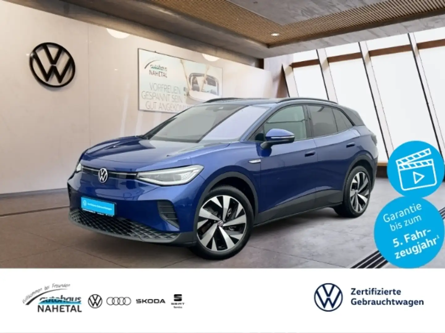 Volkswagen ID.4 Pro Perform. IQ-LIGHT NAVI PRO AHK 20'' ACC REAR V Blauw - 1