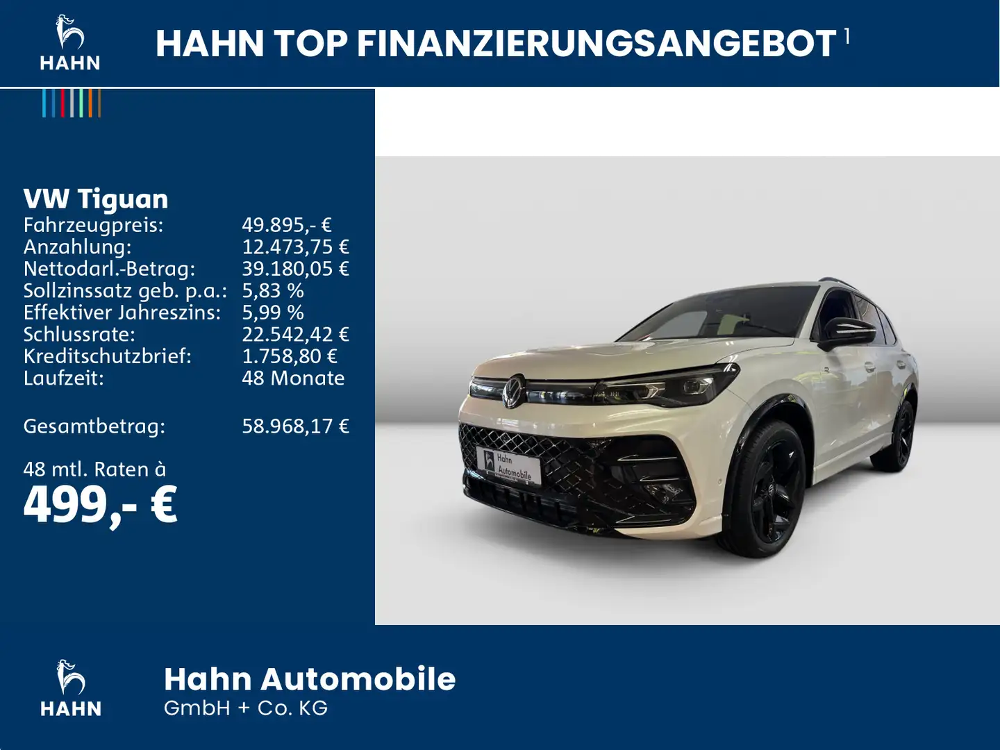 Volkswagen Tiguan R-Line 2.0 TDI 150PS DSG*MATRIX*AREA VIEW Weiß - 2