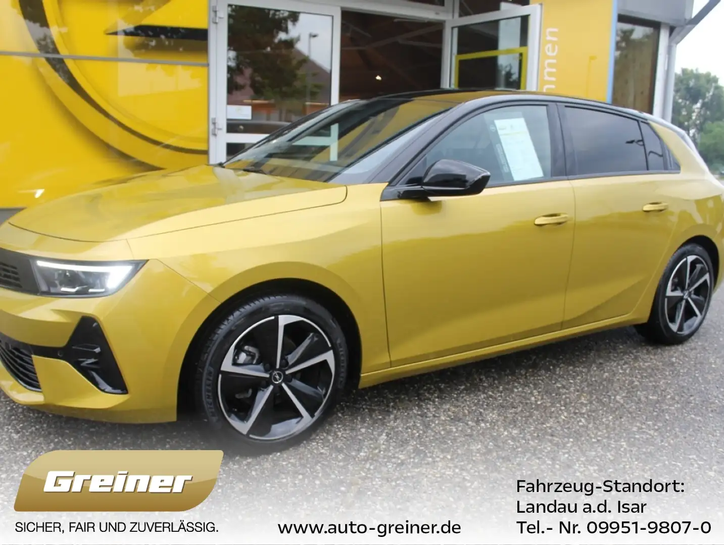 Opel Astra 1.2 Turbo GS AHK|ALCANTARA|NAVI|SCHIEBEDACH Jaune - 1