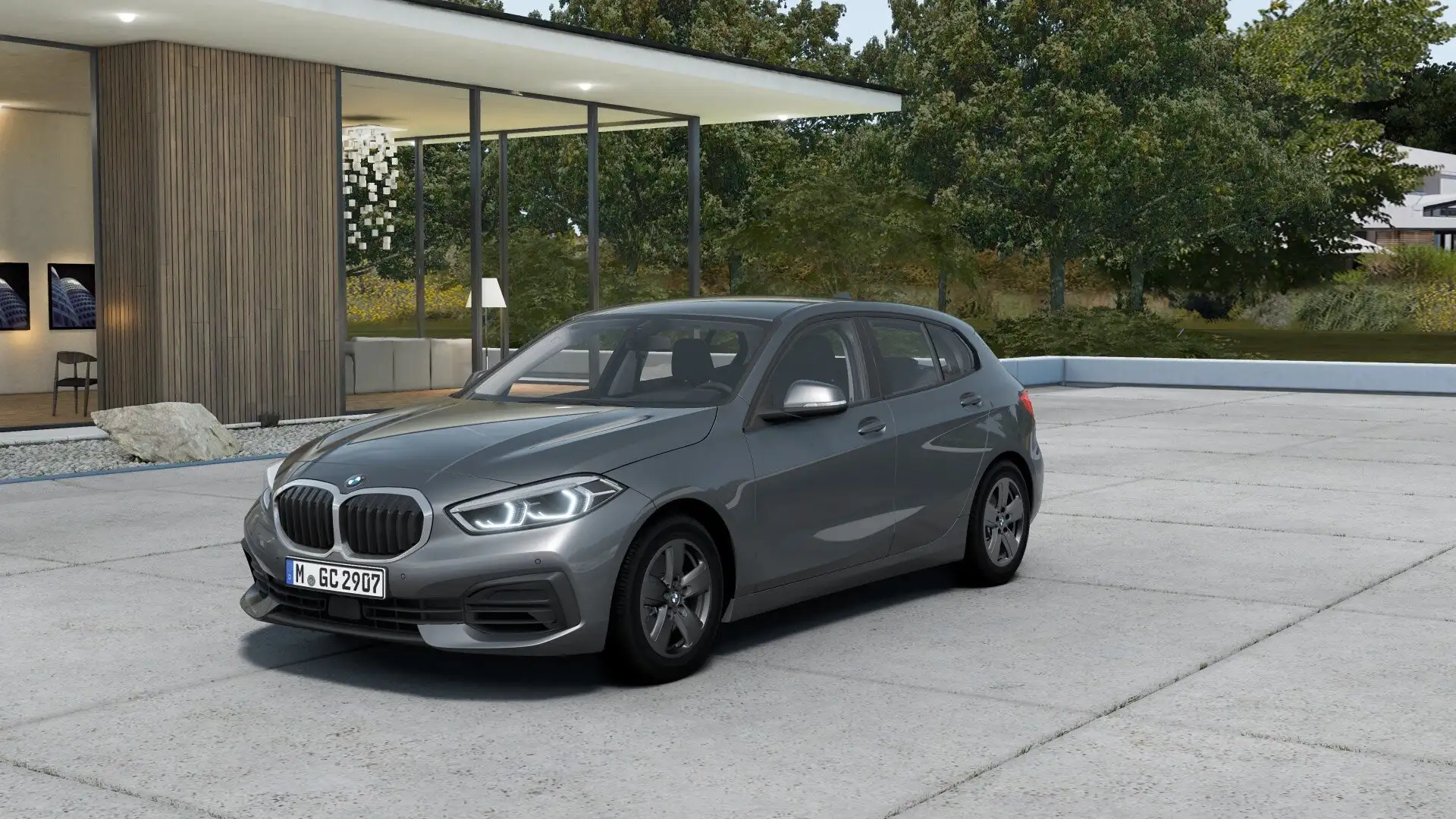 BMW 118 i ADVANTAGE AUTOMATIK PDC LED NAVI SHZG. Grijs - 1