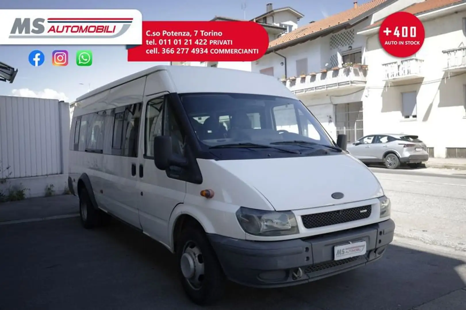 Ford Transit Ford Transit 2.5 101KW Gasolio 12 Posti Unicoprop bijela - 1