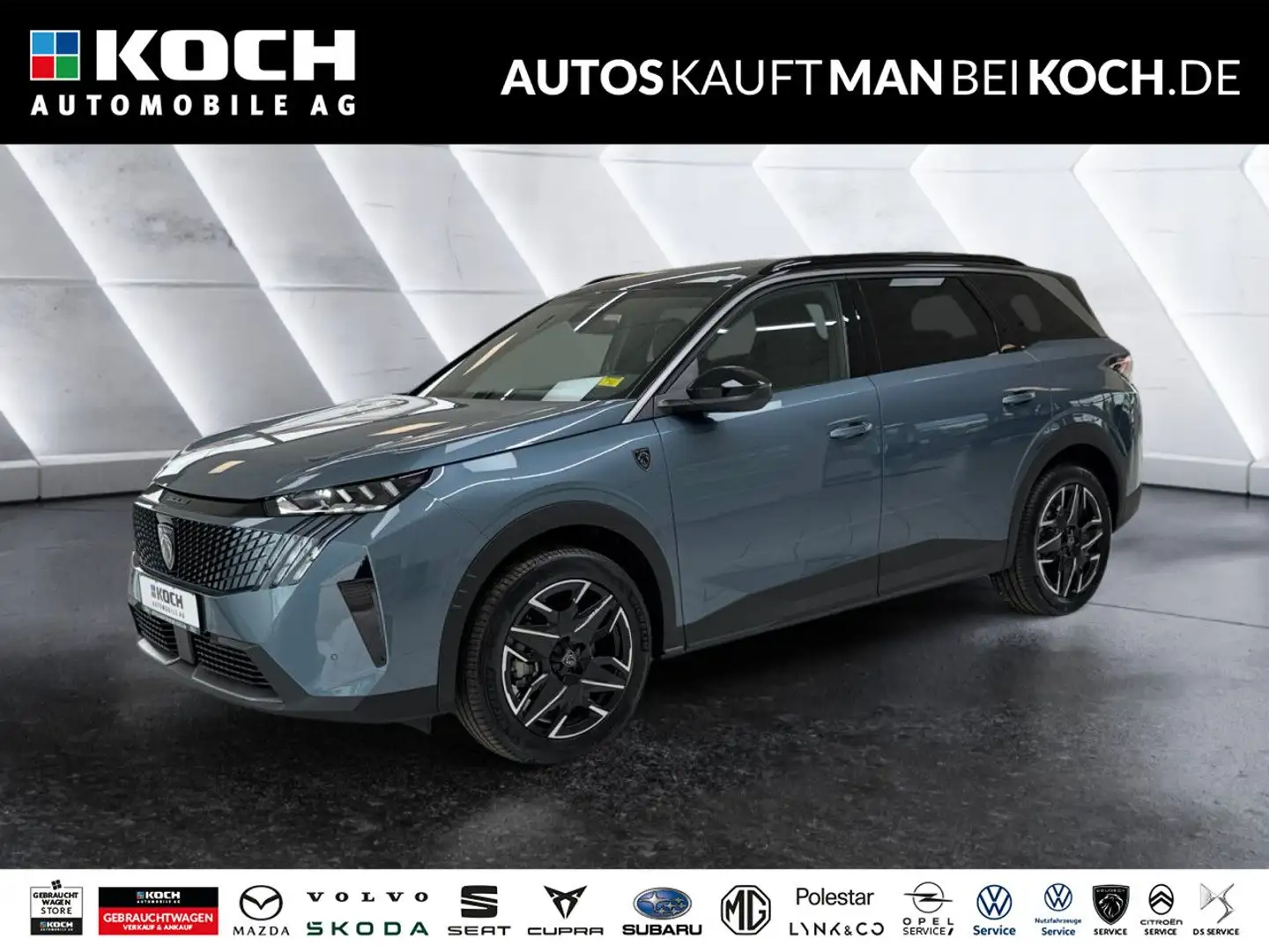 Peugeot 5008 1.2 Hybrid GT LED AHK KAM NAVI SHZ ACC 7-SITZ Blau - 1