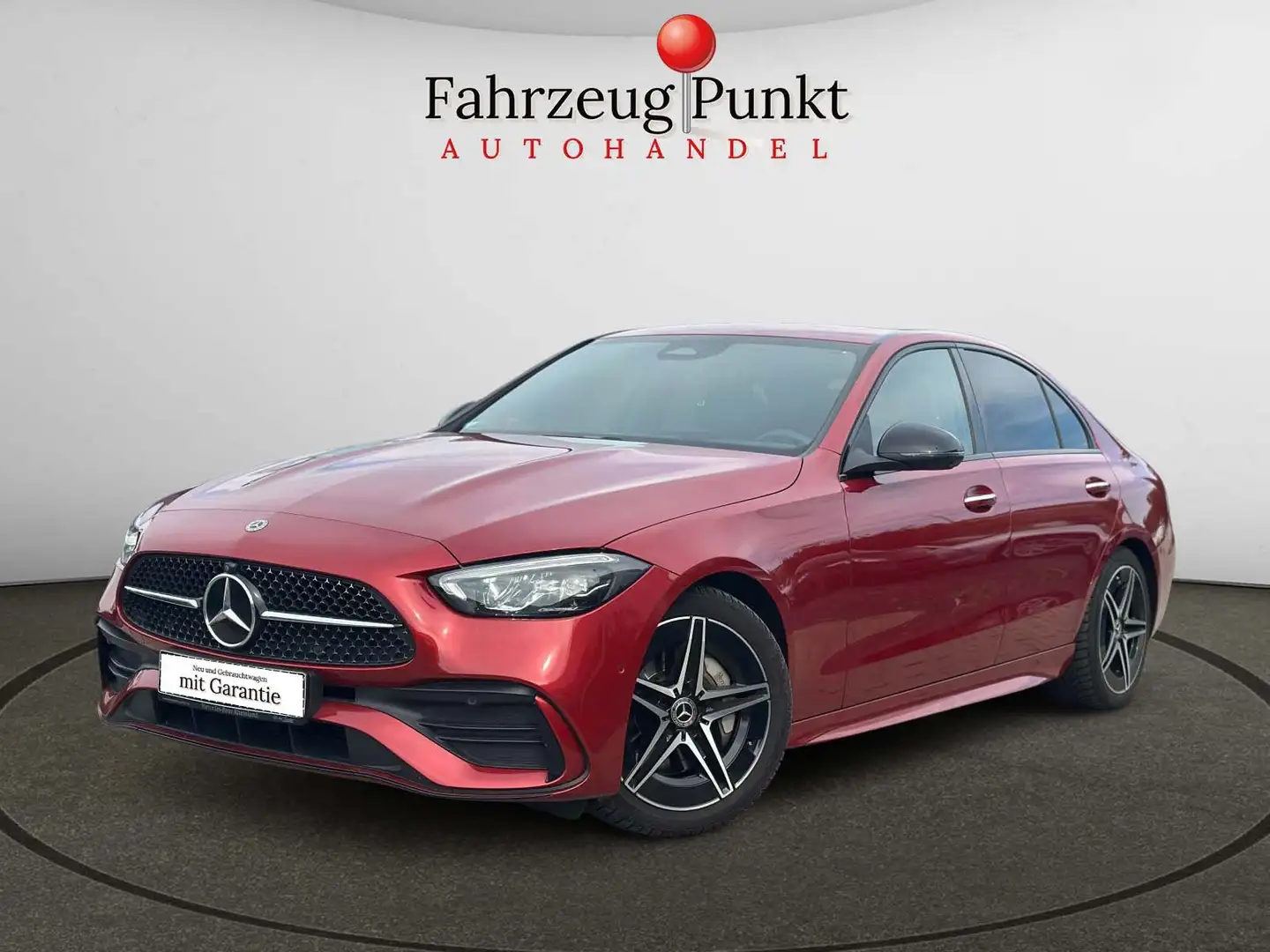 Mercedes-Benz C 200 C 200 C -Klasse Lim. 4Matic AMG Line, 1. Hand, SHZ Rood - 1