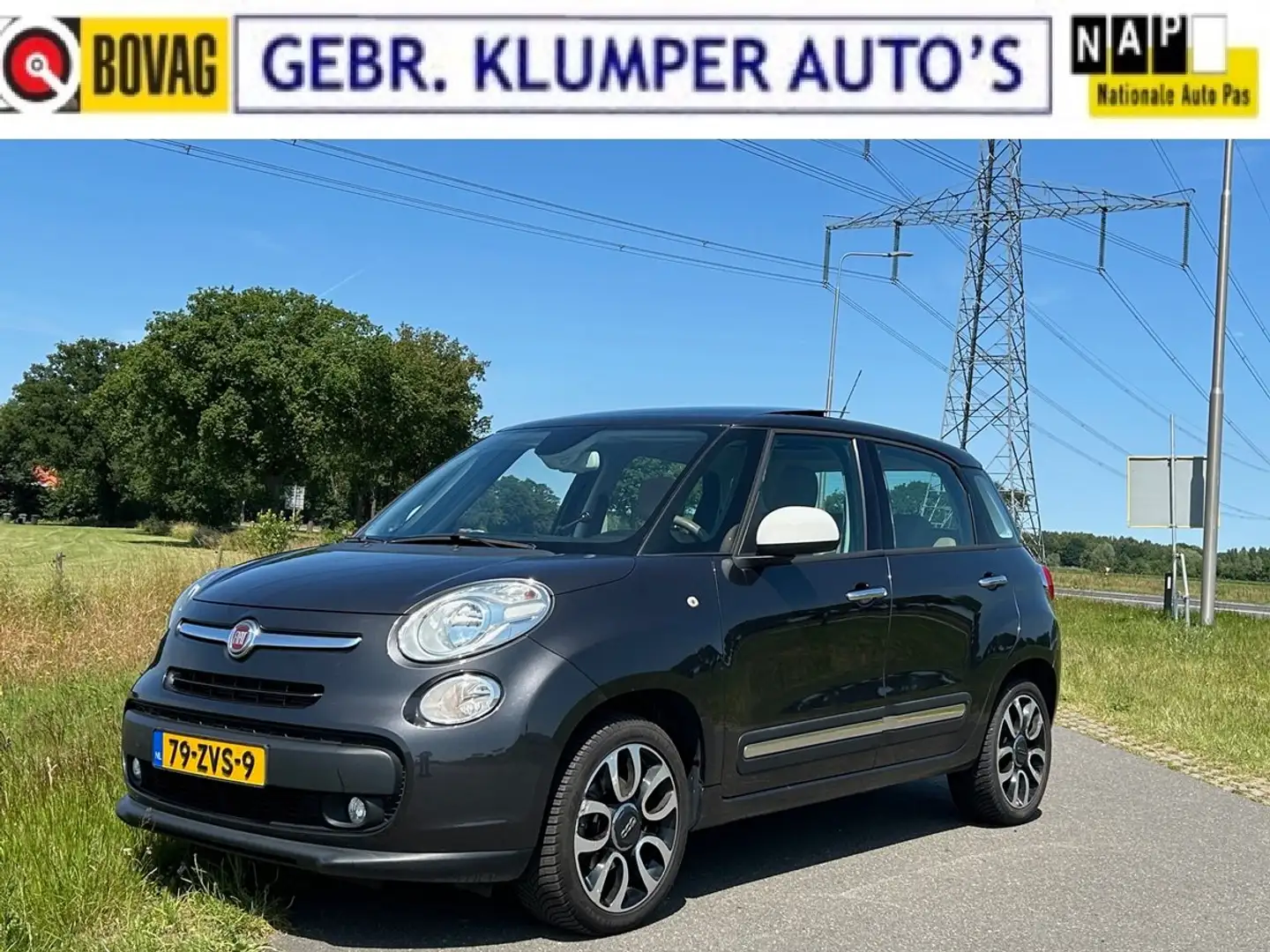 Fiat 500L 0.9 TwinAir Lounge, Pano, Cruise, ECC, Haak, 17"LM Grijs - 1