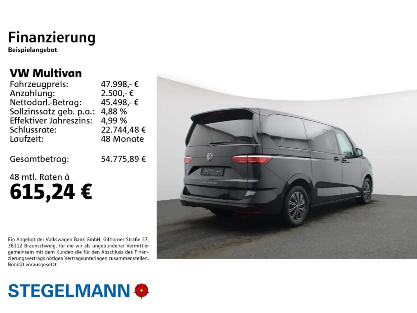Volkswagen T7 Multivan T7 Multivan lang 2.0 TDI DSG AHK*7-Sitzer Noir - 2