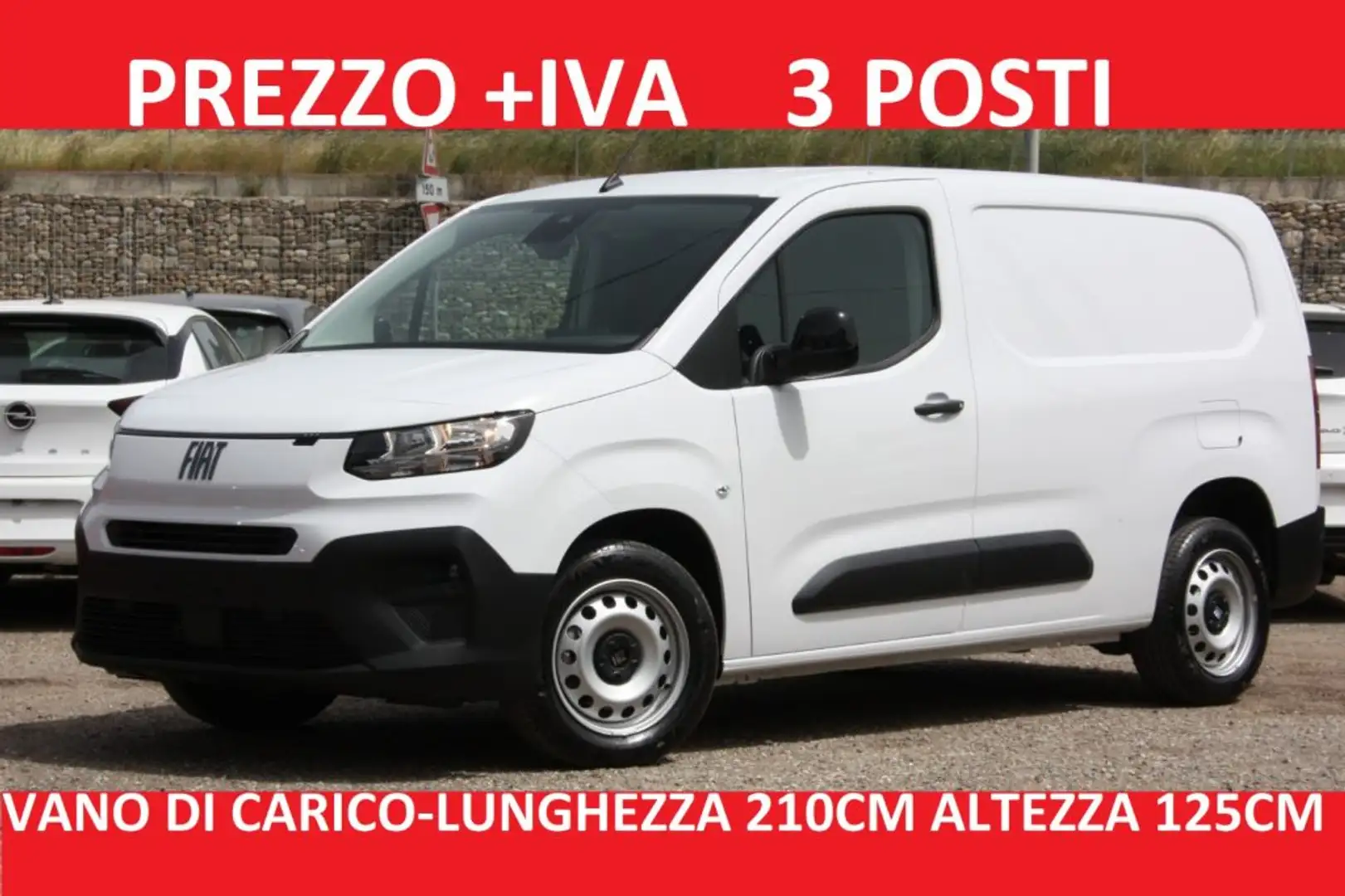 Fiat Doblo 1.5 BlueHdi 100CV LH1 - XL  Van NUOVO Bianco - 1