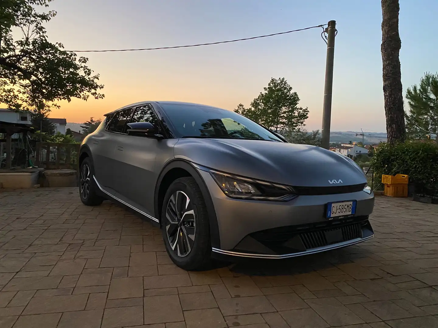 Kia EV6 EV6 2021 77,4 kWh Air s/Comfort Pack awd Grigio - 1