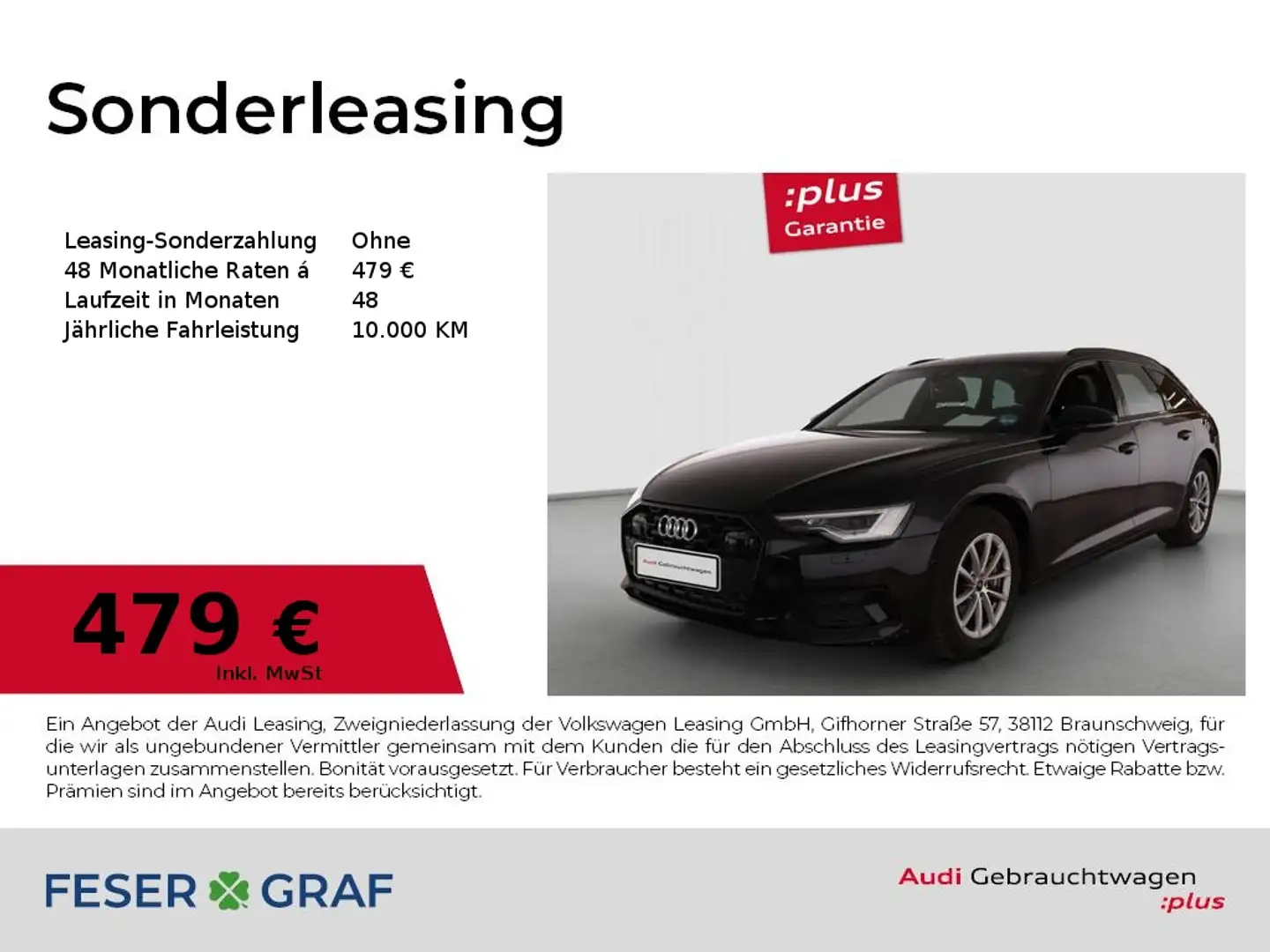 Audi A6 Avant Sport 45TFSI Matrix/Leder/Kamera/AHK/ACC/Mem Schwarz - 1