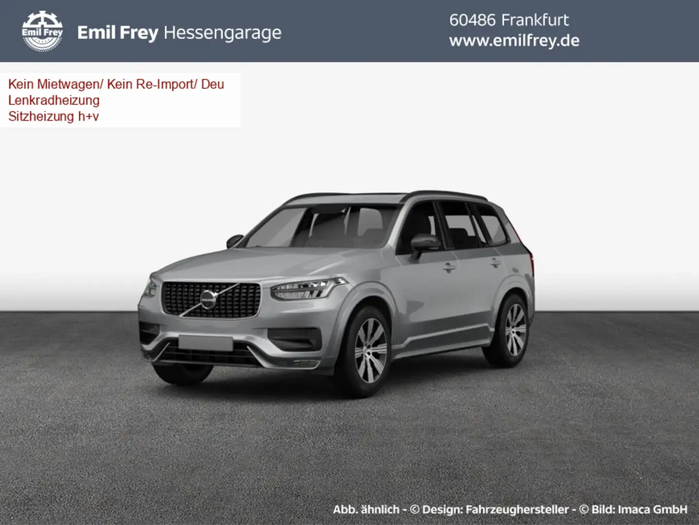 Volvo XC90 XC90 B5 AWD 7S Ultimate-Dark Aut Glasd 360° MY23 Silber - 1