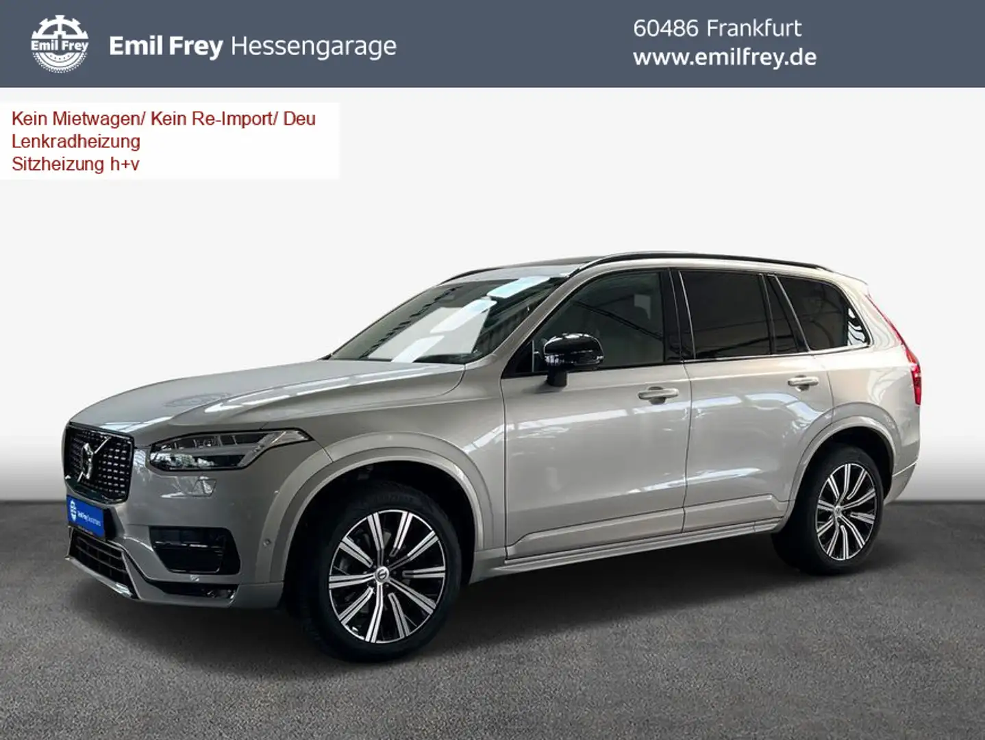 Volvo XC90 XC90 B5 AWD 7S Ultimate-Dark Aut Glasd 360° MY23 Argent - 1