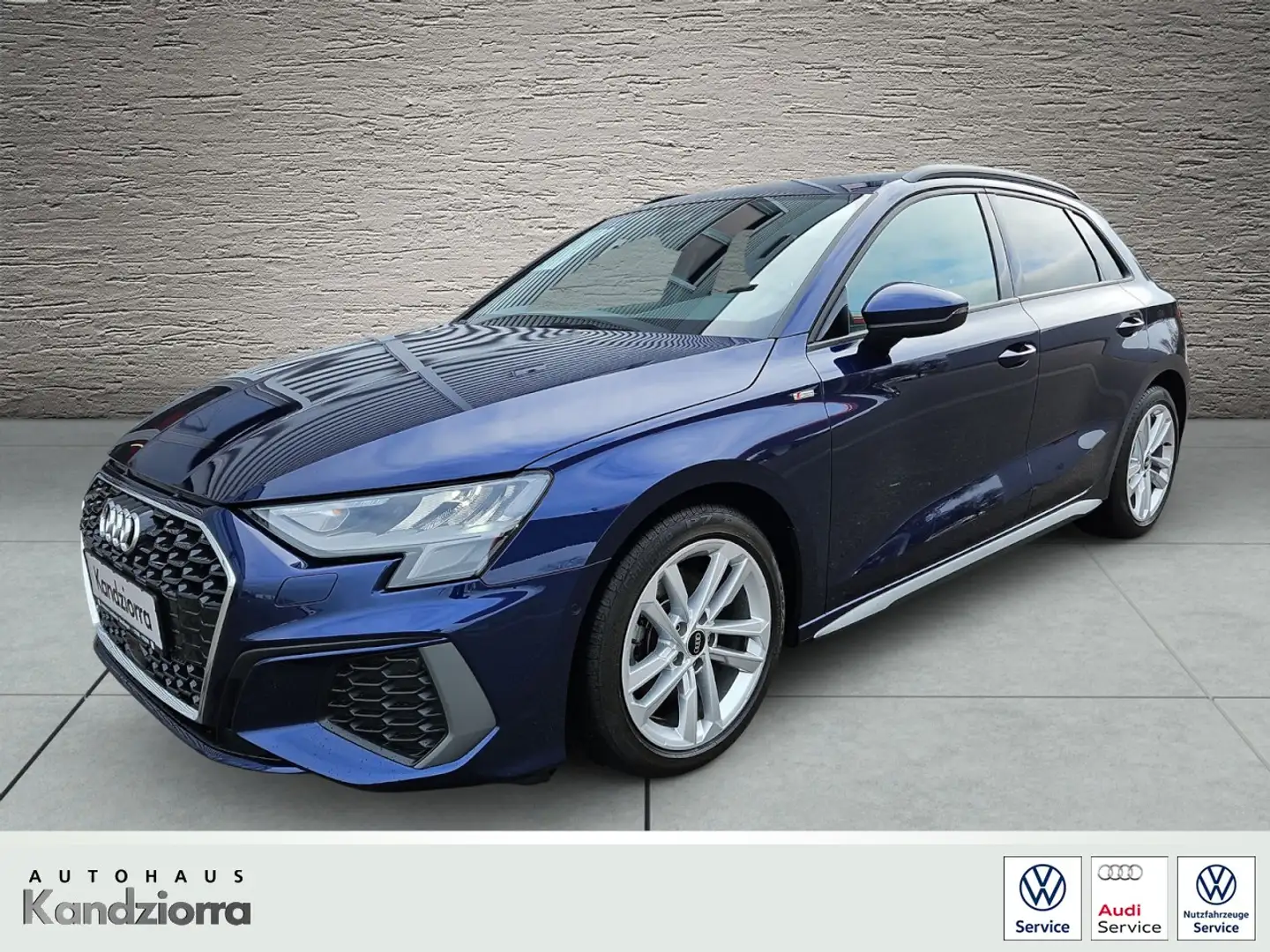 Audi A3 Sportback 35 TFSI S-Line Klima Navi Blau - 1