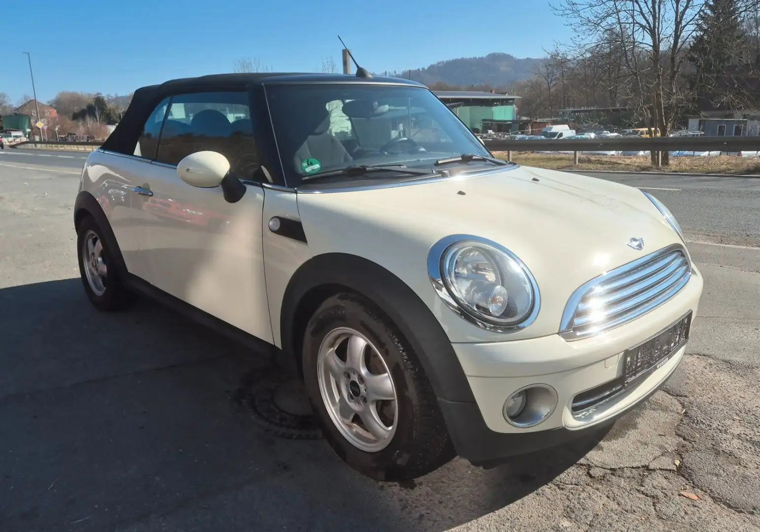 MINI Cooper Cabrio Alu PDC el. Dach  TÜV NEU KD NEU Weiß - 1